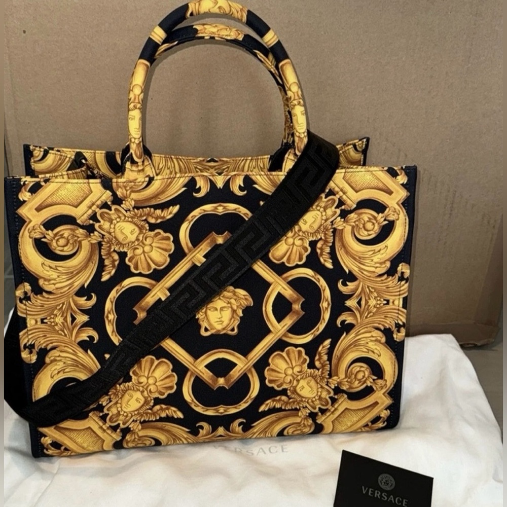 Versace Signature Print Brand New Large Canvas Tote.
MSRP $1,895 - Picture 4 of 8